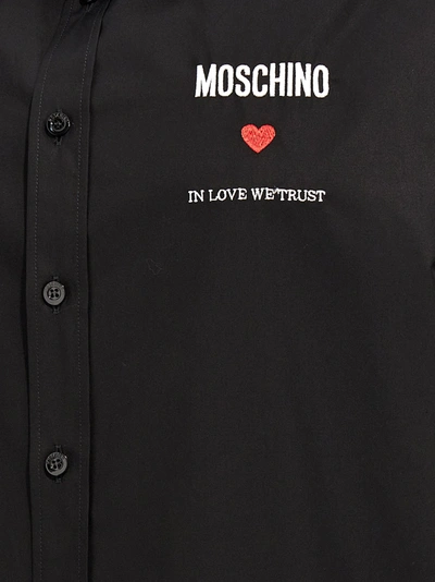 Shop Moschino In Love We Trust Shirt, Blouse Black