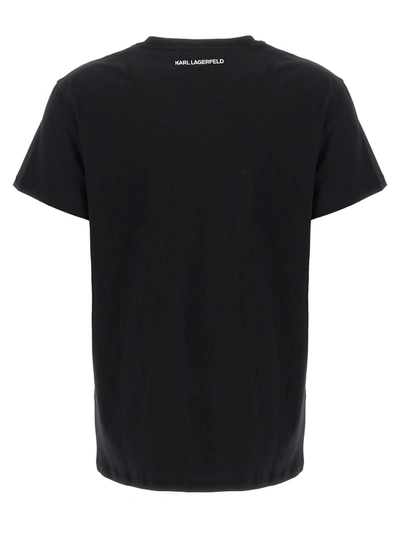 Shop Karl Lagerfeld Logo T-shirt Black