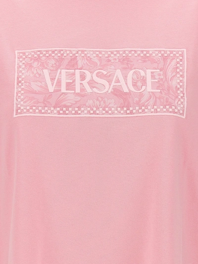 Shop Versace Logo T-shirt Pink