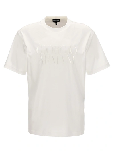 Shop Giorgio Armani Logo T-shirt White