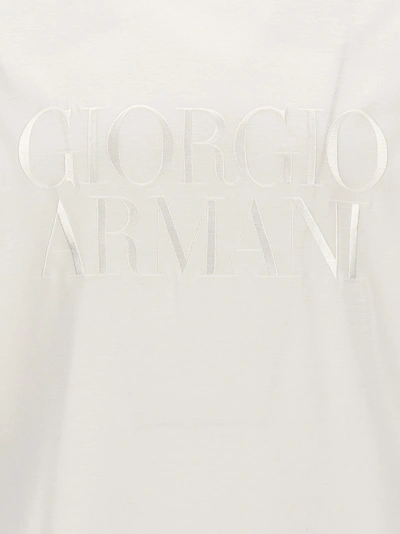 Shop Giorgio Armani Logo T-shirt White