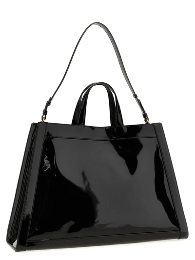Shop Balmain Olivier Tote Bag White/black