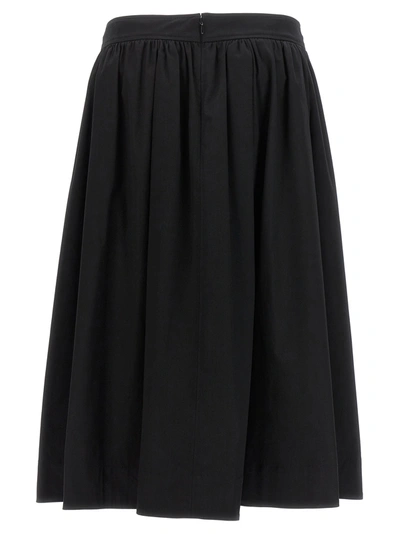 Shop Moschino Pleated Midi Skirt Skirts Black