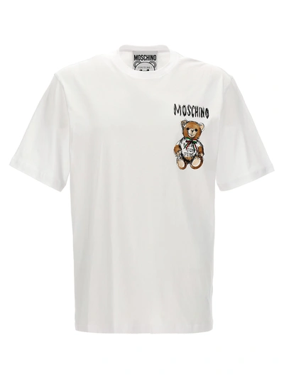 Shop Moschino Archive Teddy T-shirt In White