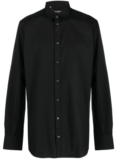 Shop Dolce & Gabbana Long-sleeve Shirt In Black