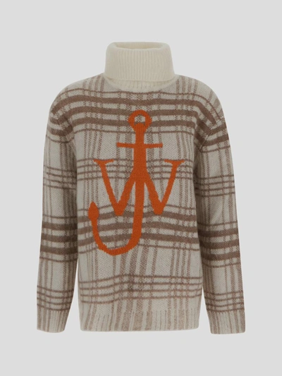 Shop Jw Anderson Sweaters In Offwhitebrown