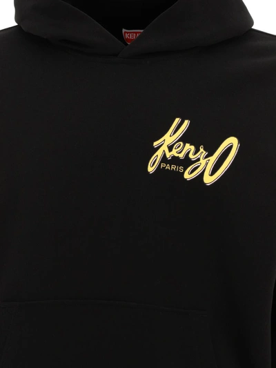 Shop Kenzo "archive Logo" Hoodie In Black