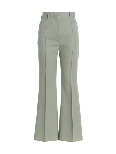 Shop Lanvin 'flared Tailored' Pants In Green