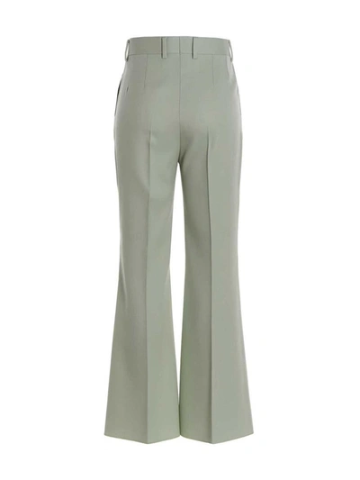 Shop Lanvin 'flared Tailored' Pants In Green