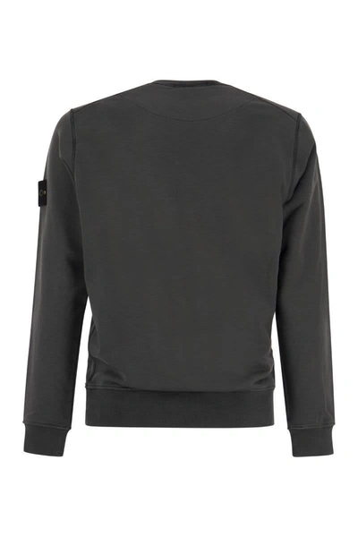 Shop Stone Island Round-neck Sweatshirt In Charcoal