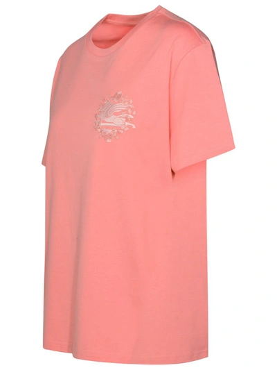 Shop Etro Pink Cotton T-shirt