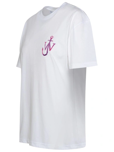 Shop Jw Anderson J.w. Anderson White Cotton T-shirt