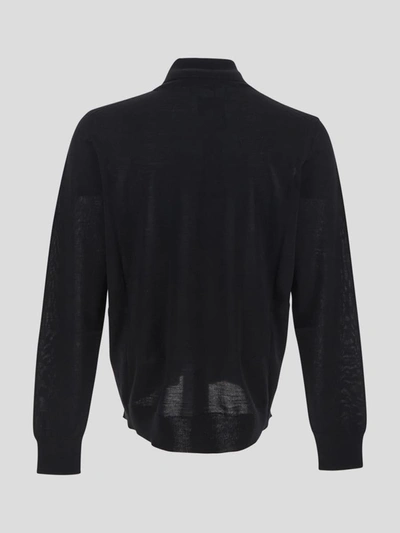 Shop Versace Turtleneck Medusa Pullover In Black