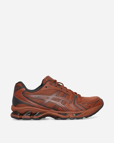 Asics Man Sneakers Rust Size 11 Textile Fibers In Orange