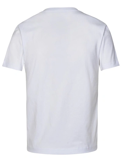 Shop Casablanca 'casa Way' White Organic Cotton T-shirt
