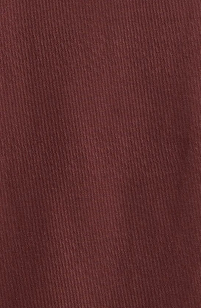 Shop Loulou Studio Faaa V-neck Cotton T-shirt In Midnight Bordeaux