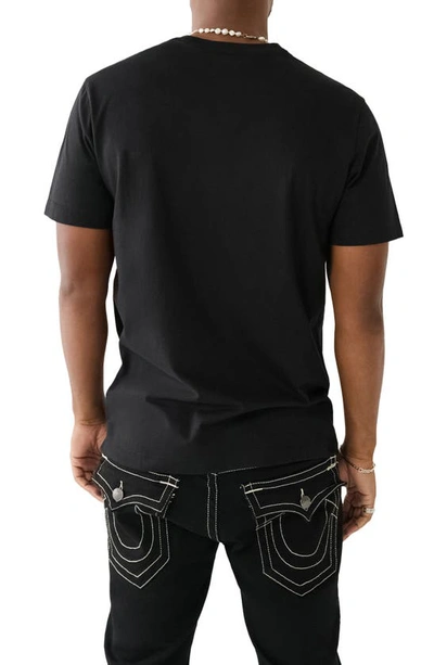 Shop True Religion Brand Jeans Embossed Arch Graphic T-shirt In Jet Black