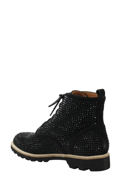 L'amour Des Pieds Raynelle Bootie In Black Suede