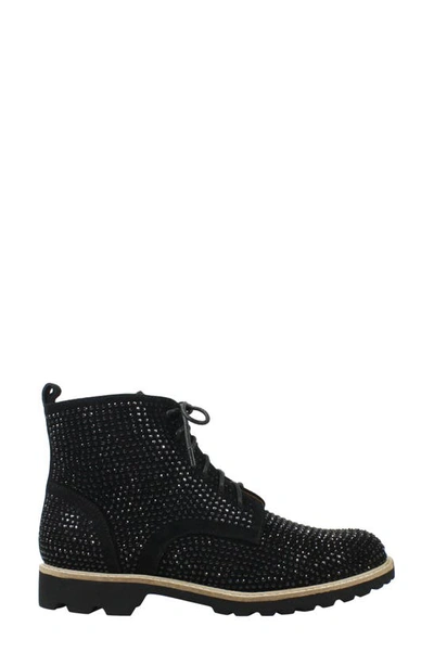 Shop L'amour Des Pieds Raynelle Bootie In Black Suede