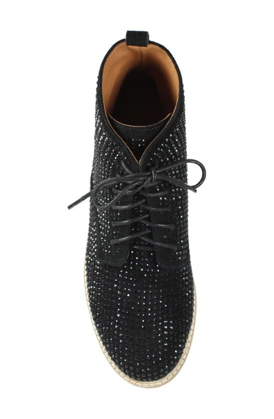 L'amour Des Pieds Raynelle Bootie In Black Suede