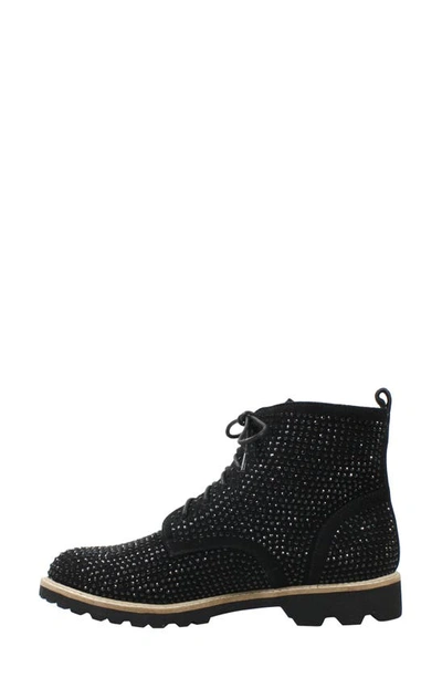 Shop L'amour Des Pieds Raynelle Bootie In Black Suede