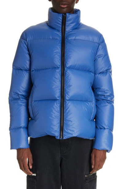 Shop Givenchy 4g Side Buckle Down Puffer Jacket In Royal Blue
