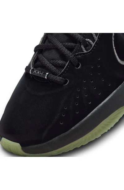 Shop Nike Kids' Lebron Xxi Sneaker In Black/ Grey/ Grey/ Pink
