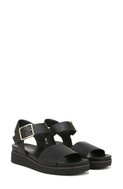 Shop Lifestride Gillian Ankle Strap Platform Sandal In Black