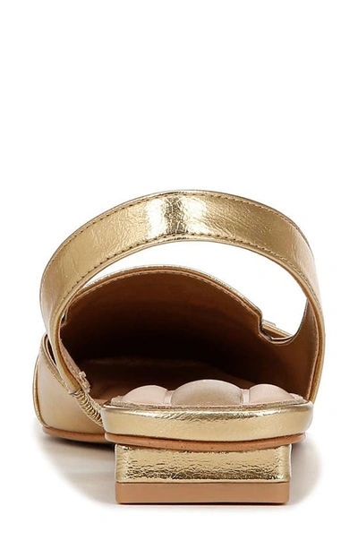 Shop Franco Sarto Teagan Slingback Half D'orsay Flat In Gold