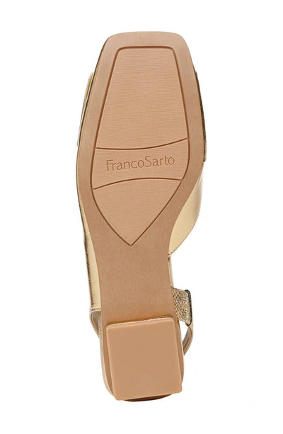 Shop Franco Sarto Teagan Slingback Half D'orsay Flat In Gold