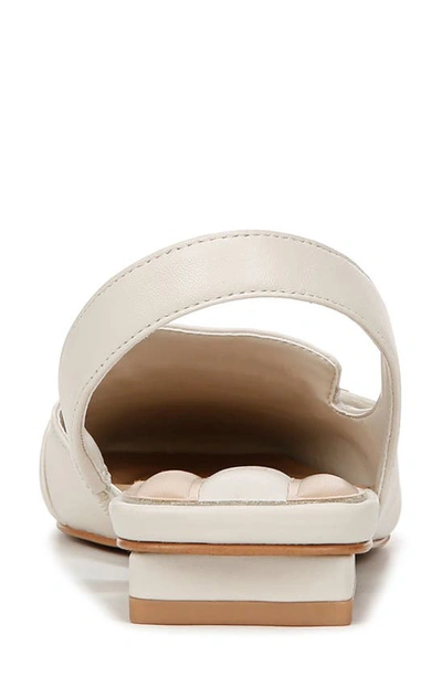 Shop Franco Sarto Teagan Slingback Half D'orsay Flat In White