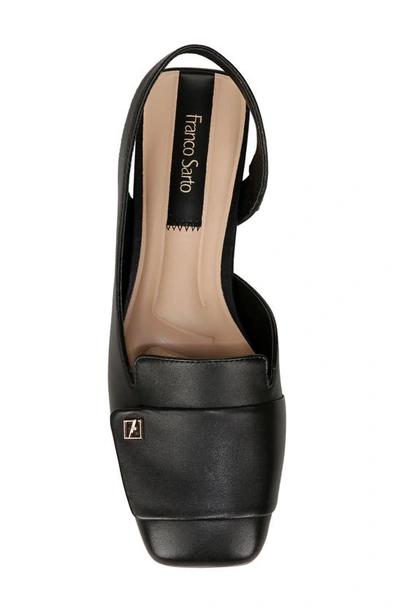 Franco Sarto Teagan Womens Leather Square Toe D'orsay In Black