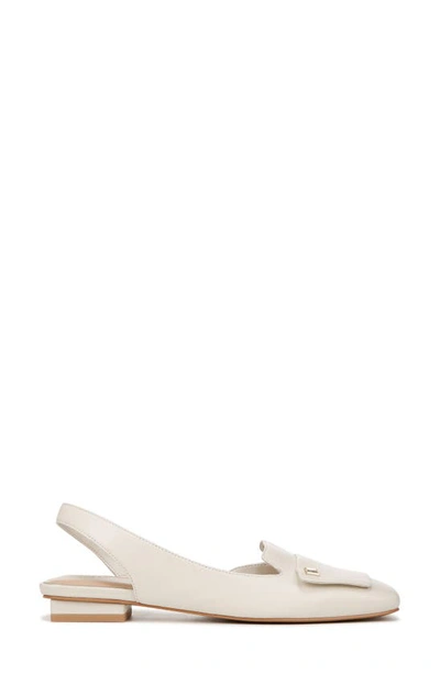 Shop Franco Sarto Teagan Slingback Half D'orsay Flat In White