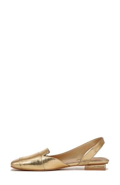 Shop Franco Sarto Teagan Slingback Half D'orsay Flat In Gold