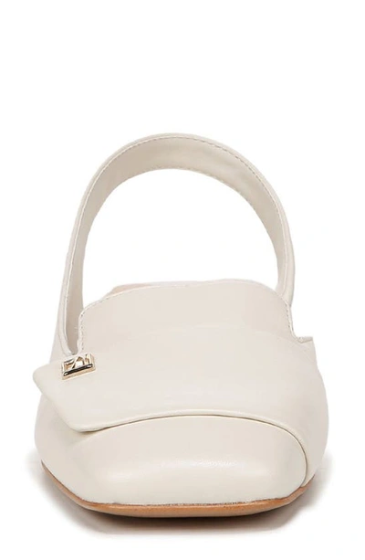 Shop Franco Sarto Teagan Slingback Half D'orsay Flat In White