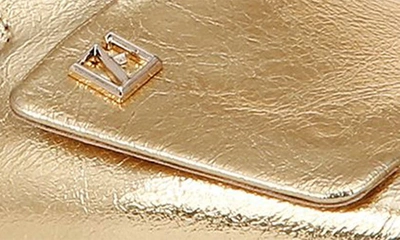 Shop Franco Sarto Teagan Slingback Half D'orsay Flat In Gold