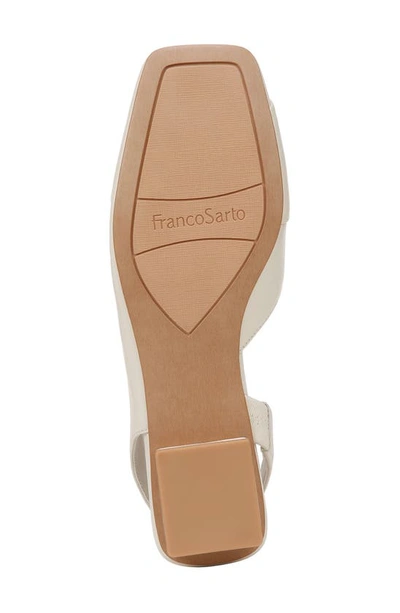 Franco Sarto Women's Teagan Square Toe Slingback Flats In White