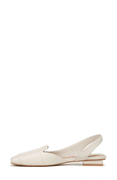 Shop Franco Sarto Teagan Slingback Half D'orsay Flat In White