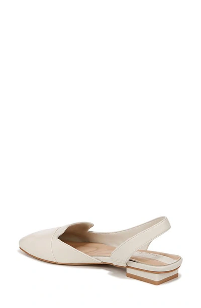 Shop Franco Sarto Teagan Slingback Half D'orsay Flat In White