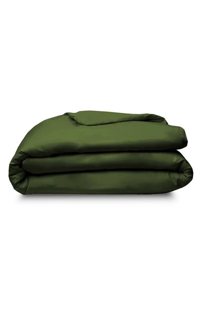 Shop Sijo 400 Thread Count Crispcool Organic Cotton Percale Duvet Cover In Forest