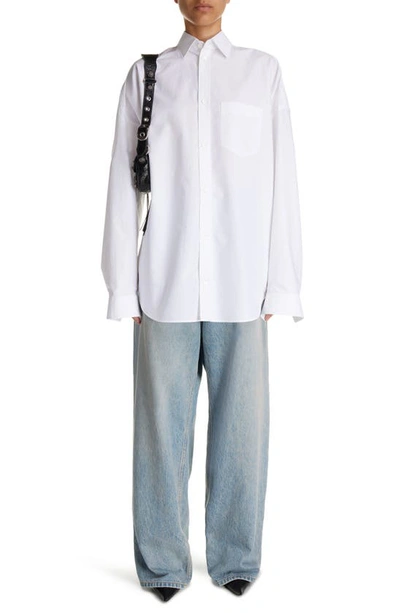 Balenciaga Cotton Shirt In White