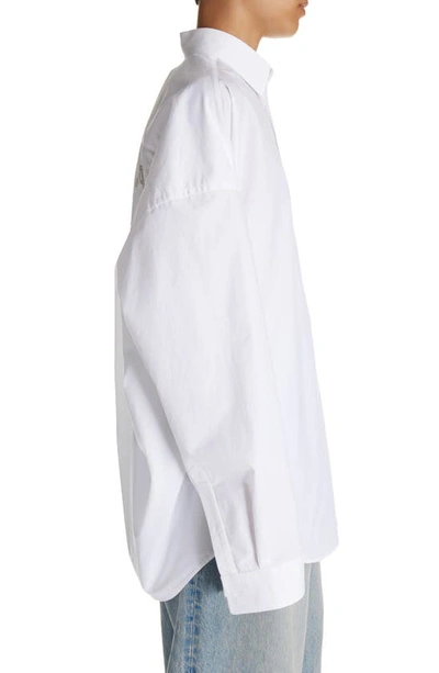 Balenciaga Cotton Shirt In White