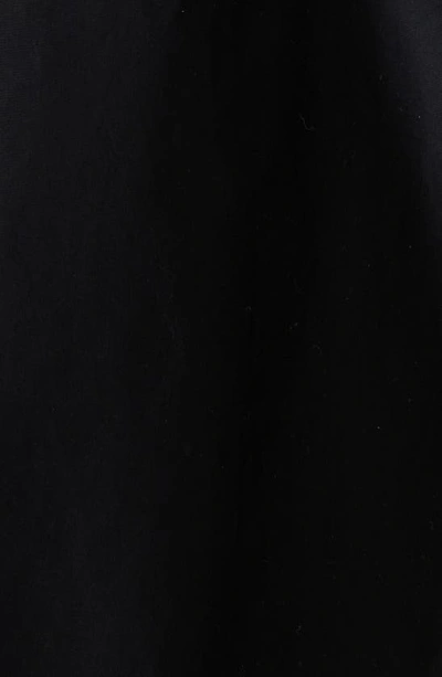 Shop Balenciaga Kick Collar Cocoon Long Sleeve Cotton Poplin Shirtdress In Black