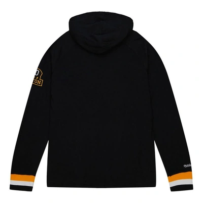 Mitchell & Ness Men's  Black Boston Bruins 100th Anniversary Legendary Raglan Pullover Hoodie In Black