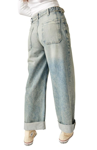 Free People Palmer Cuffed Baggy Jeans In La La Land