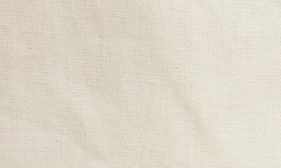 Shop Chloé Bow Accent One-shoulder Linen Canvas Jumpsuit In Coconut Milk