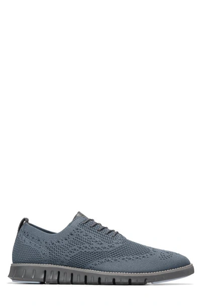 Shop Cole Haan Zerogrand Stitchlite Wing Oxford In Turbulence/ Monument