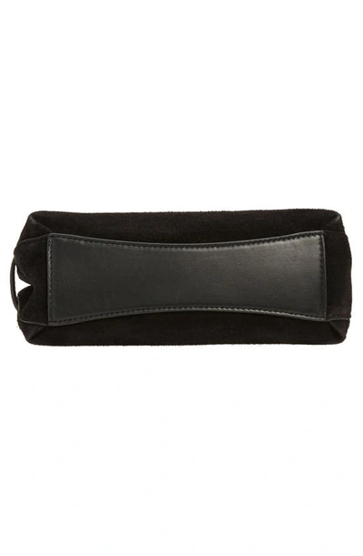 Shop Anya Hindmarch Mini Waverley Suede Shoulder Bag In Black