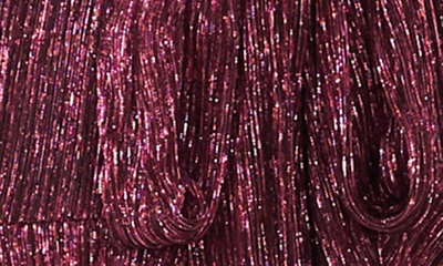 Shop 1.state Metallic Plissé Minidress In Pink/ Black