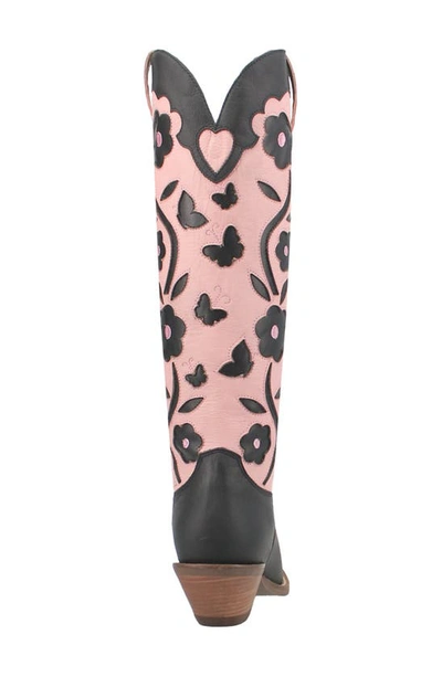 Shop Dingo Goodness Gracious Western Boot In Black/ Pink